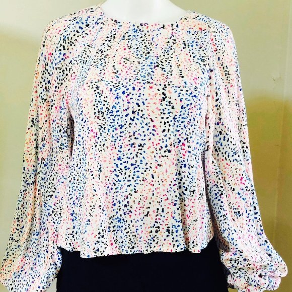 New WITH TAGS!  AFRM X NORDSTROM FLOWY CROP TOP WITH BALLOON SLEEVES SIZ… - Picture 1 of 6